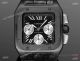 AAA Swiss Copy Cartier Santos de Chronograph Auto Watches Black-Silver Watch (4)_th.jpg
